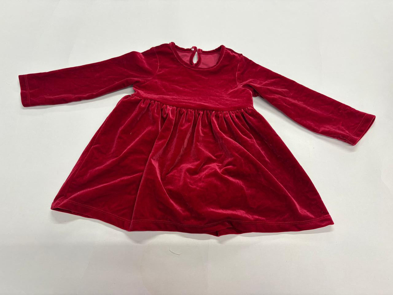 Red - full sleeve onesies frock