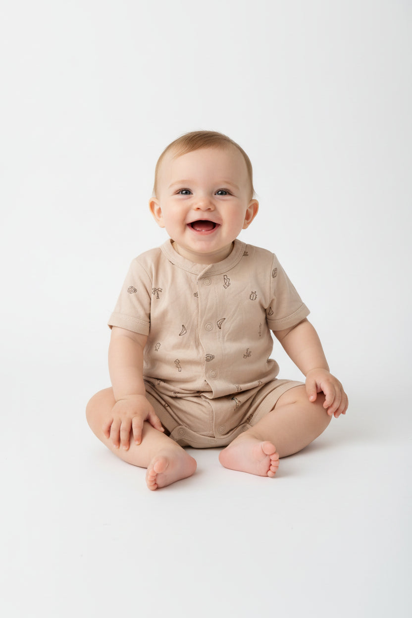Biscuit colour-Baby High Quality half Jumpsuits