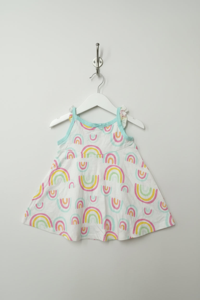 Rainbow -Baby Sleeveless frock