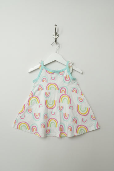 Rainbow -Baby Sleeveless frock