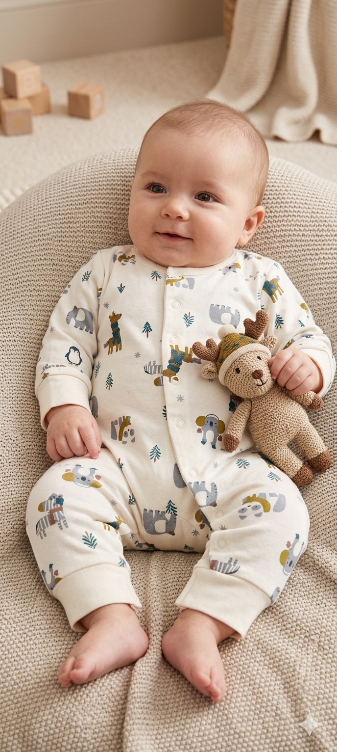 Sandle animal print -Baby Jumpsuits