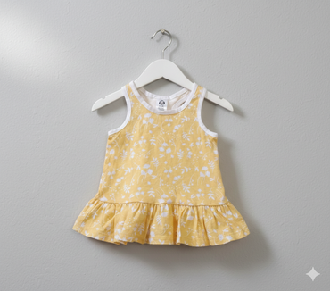 Yellow -Baby Sleeveless top