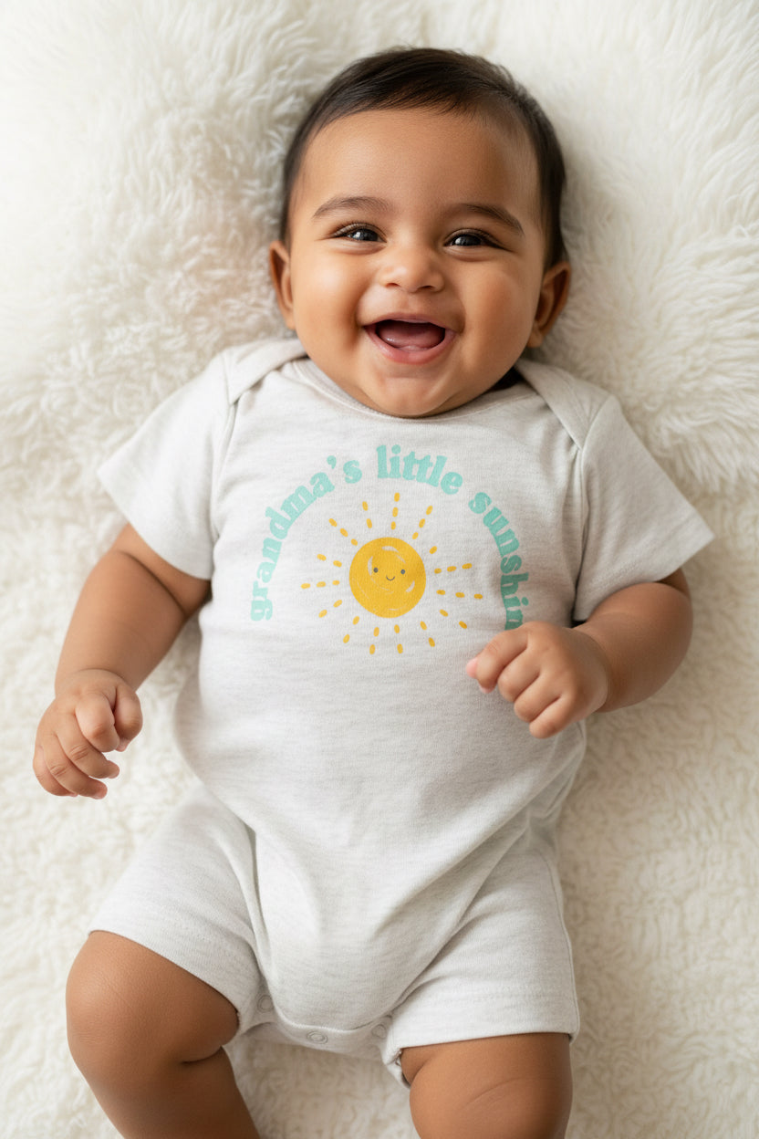 Grandma 's little sunshine-Baby High Quality half Jumpsuits