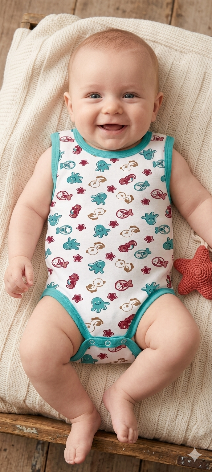Fish -Baby Romper