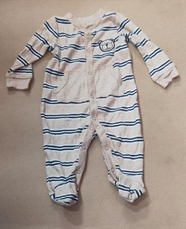 Half white 🐻❄️ blue linewith shoe Baby high quality jumpsuit