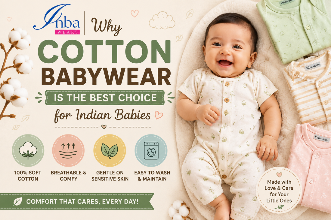 Why Cotton Babywear Is the Best Choice for Indian Babies – soft and breathable cotton baby clothes by Inbawears