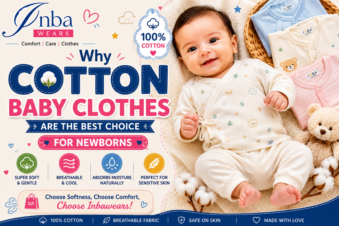 Soft cotton baby clothes for newborn comfort by Inbawears