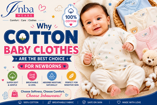 Soft cotton baby clothes for newborn comfort by Inbawears