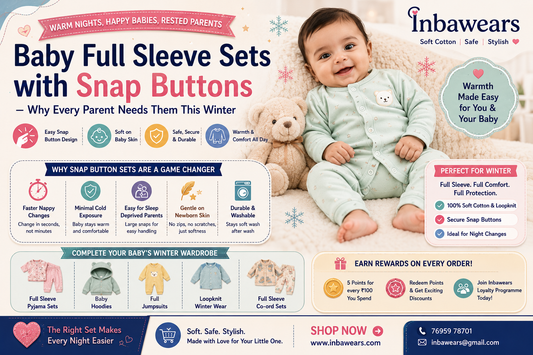 Baby Full Sleeve Sets with Snap Buttons — Why Every Parent Needs Them This Winter