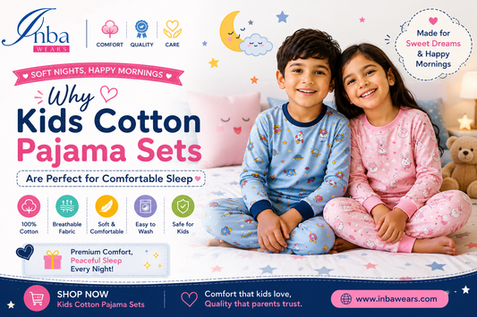 Kids Cotton Pajama Sets for Comfortable Sleep