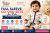 Full Sleeve Co-Ord Sets for Kids – Soft Cotton Baby Winter Wear with Snap Buttons by Inbawears
