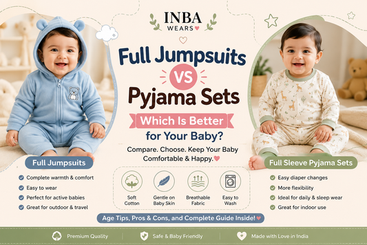 Full Jumpsuits vs Pyjama Sets — Which Is Better for Your Baby?