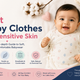 Soft cotton baby clothes for sensitive skin by Inbawears