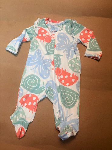 Butterfly 🦋 with bug 🐞 and shoe- Baby Jumpsuits
