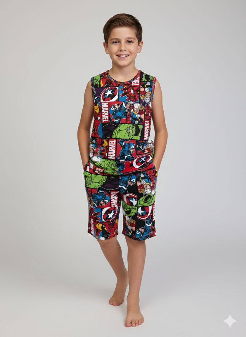 Marvel -Sleeveless co-ords