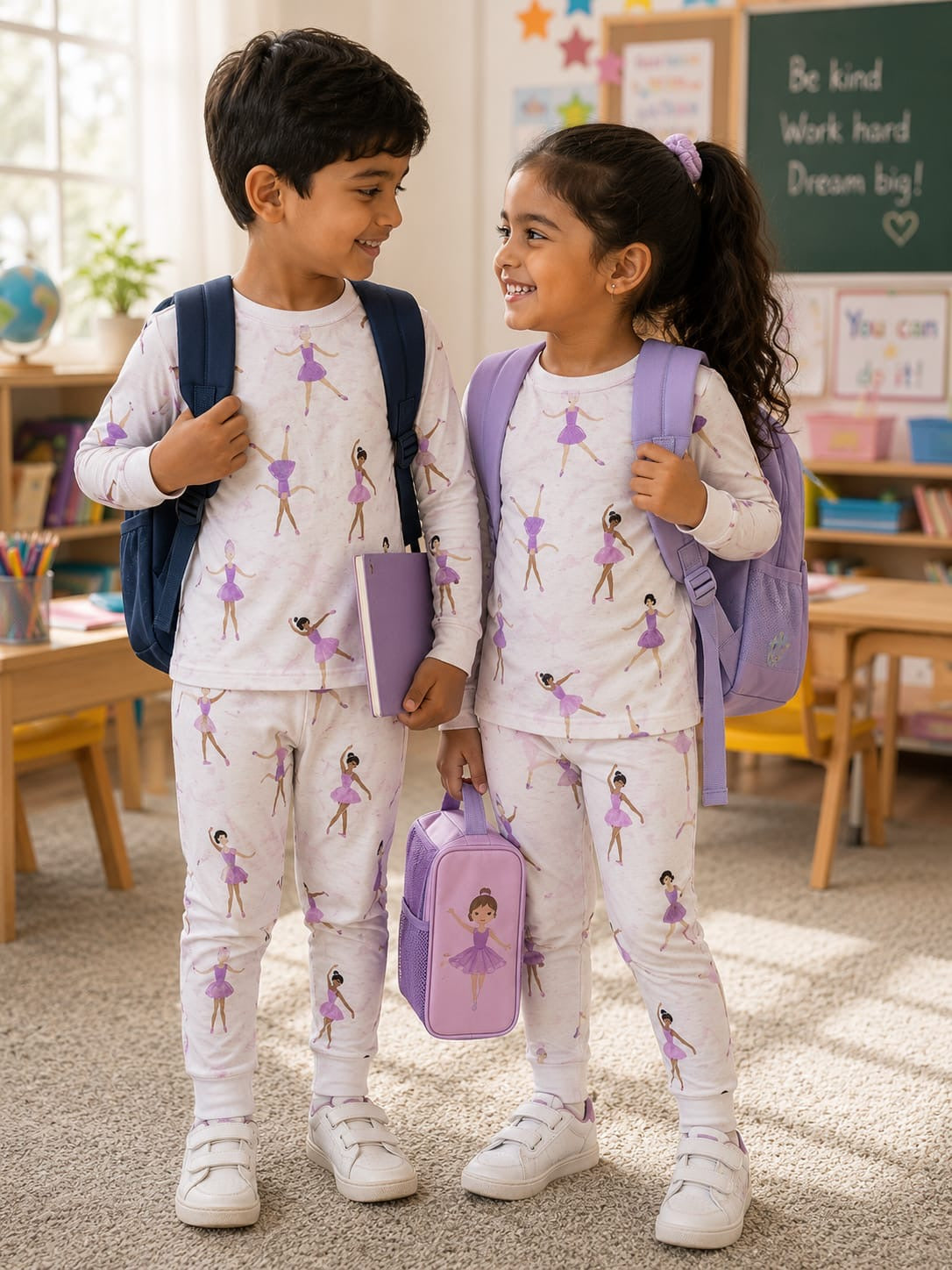 Pink girl-Kids Full Sleeve Set