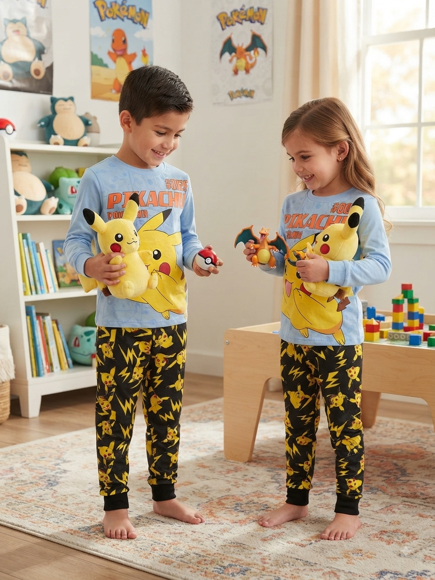 PIKACHU POKÉMON -Kids Full Sleeve Set