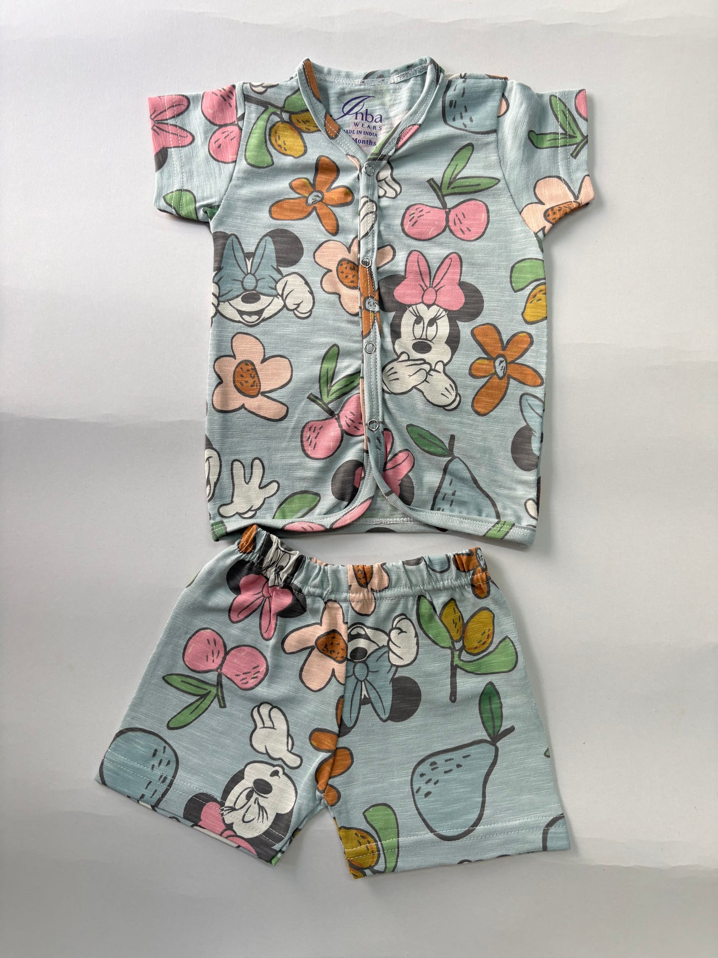 Mickey-Half Sleeve Jabla Short sets