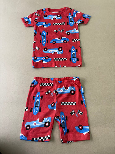 Red  with blue car -Kids Co-Ord Set premium quality