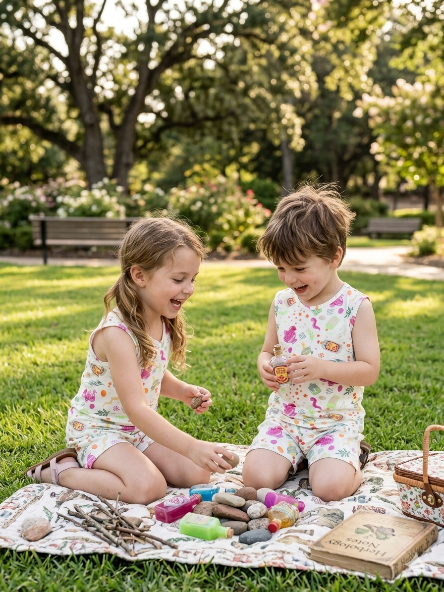 Toddlers with a magic potion print
- sleeveless co-ords