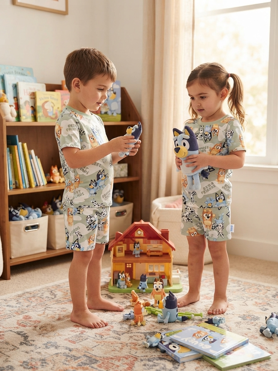 BEST ERIENOS Bluey -Kids Co-Ord Set premium quality