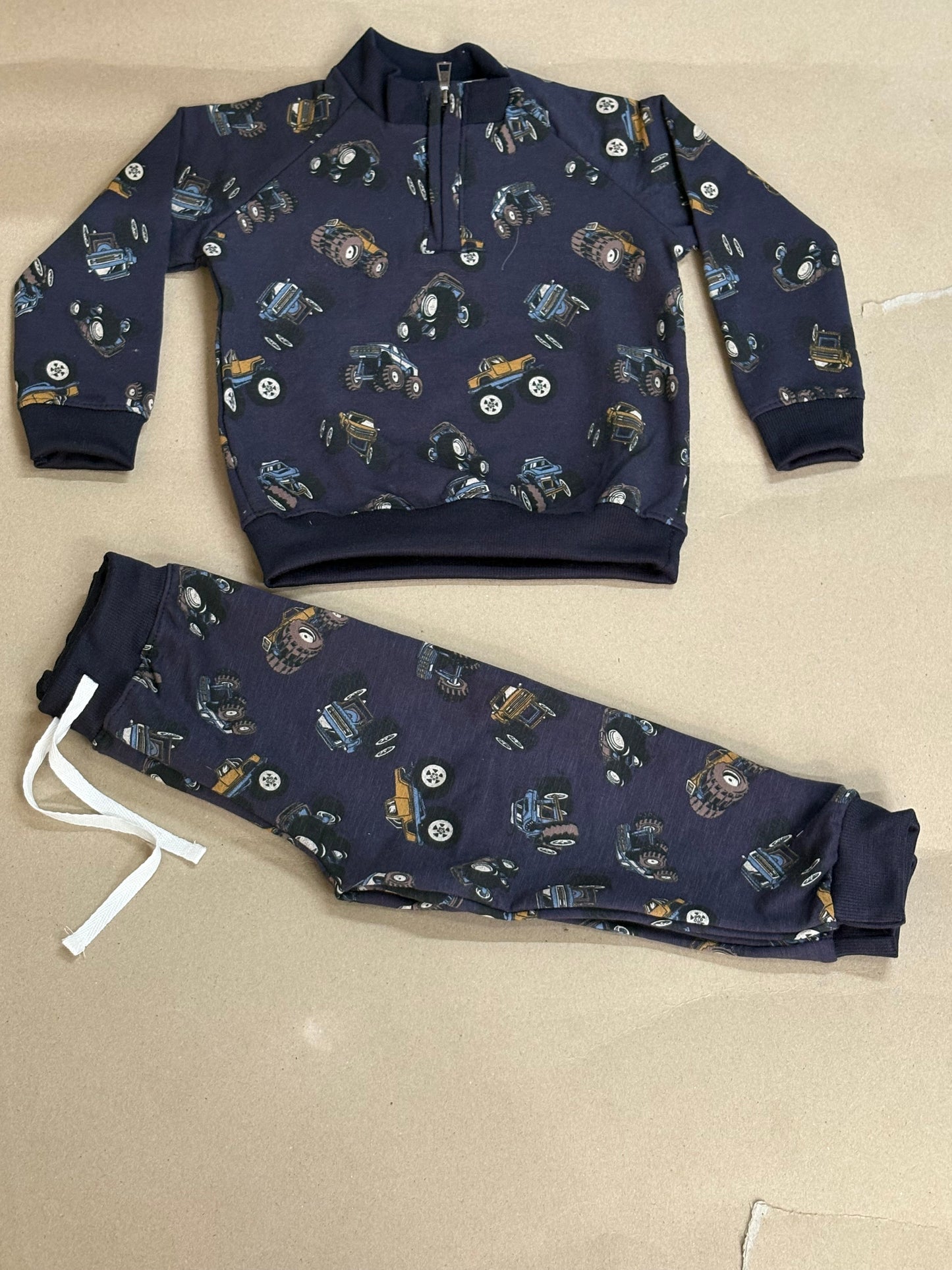 Dark blue children's tracksuit - Baby winter set