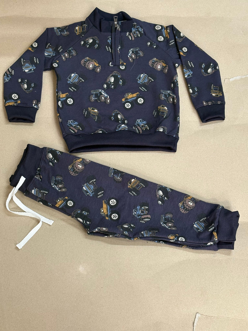 Dark blue children's tracksuit - Baby winter set