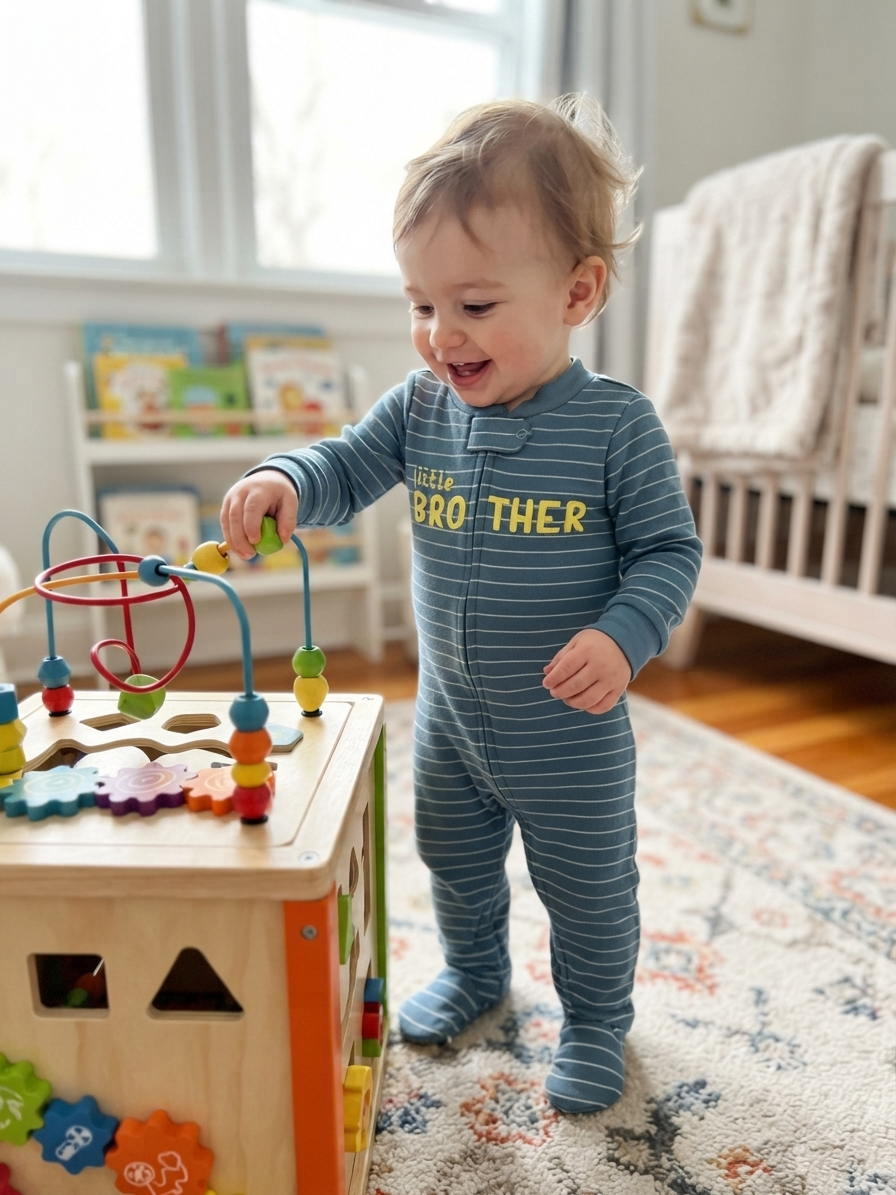 Little Brother with shoe- Baby high quality jumpsuit