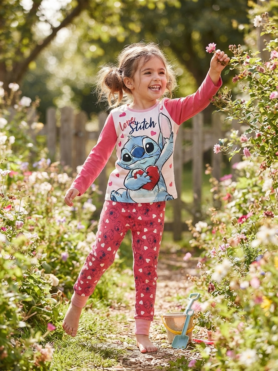 Love Stitch-Kids Full Sleeve Set