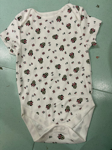 White with Mickey - Baby Romper