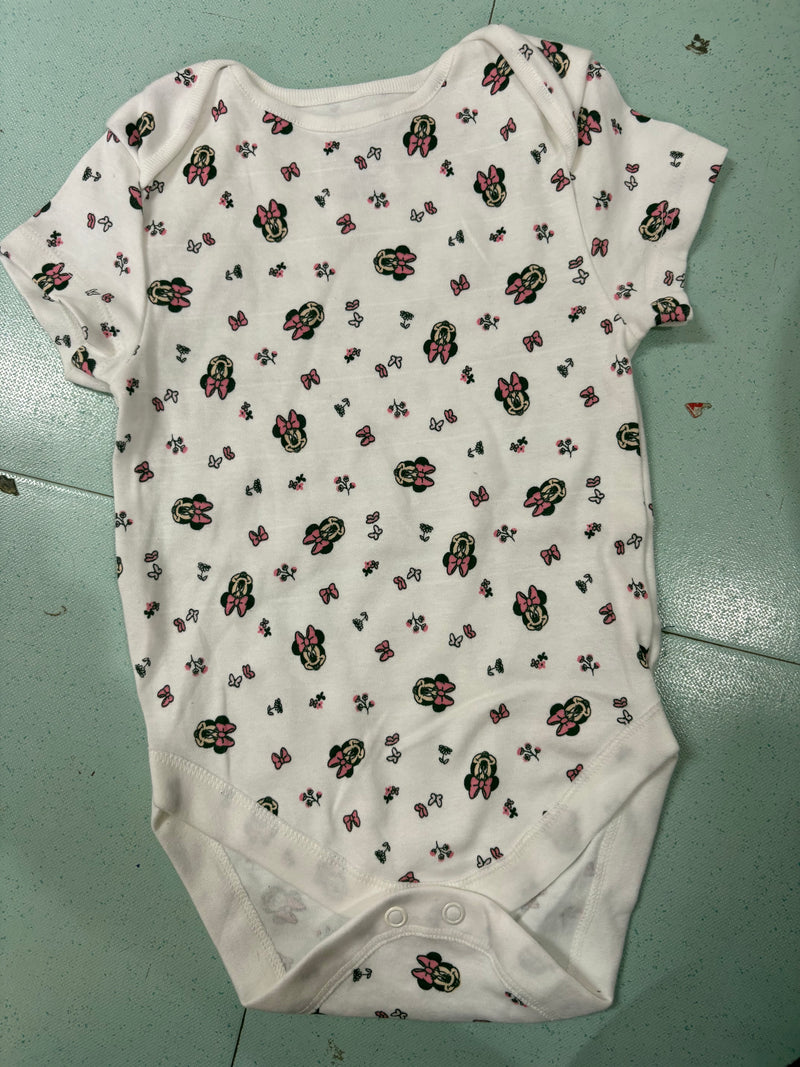White with Mickey - Baby Romper