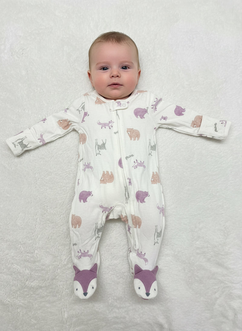 Lavender bear - Baby jumpsuits high quality
