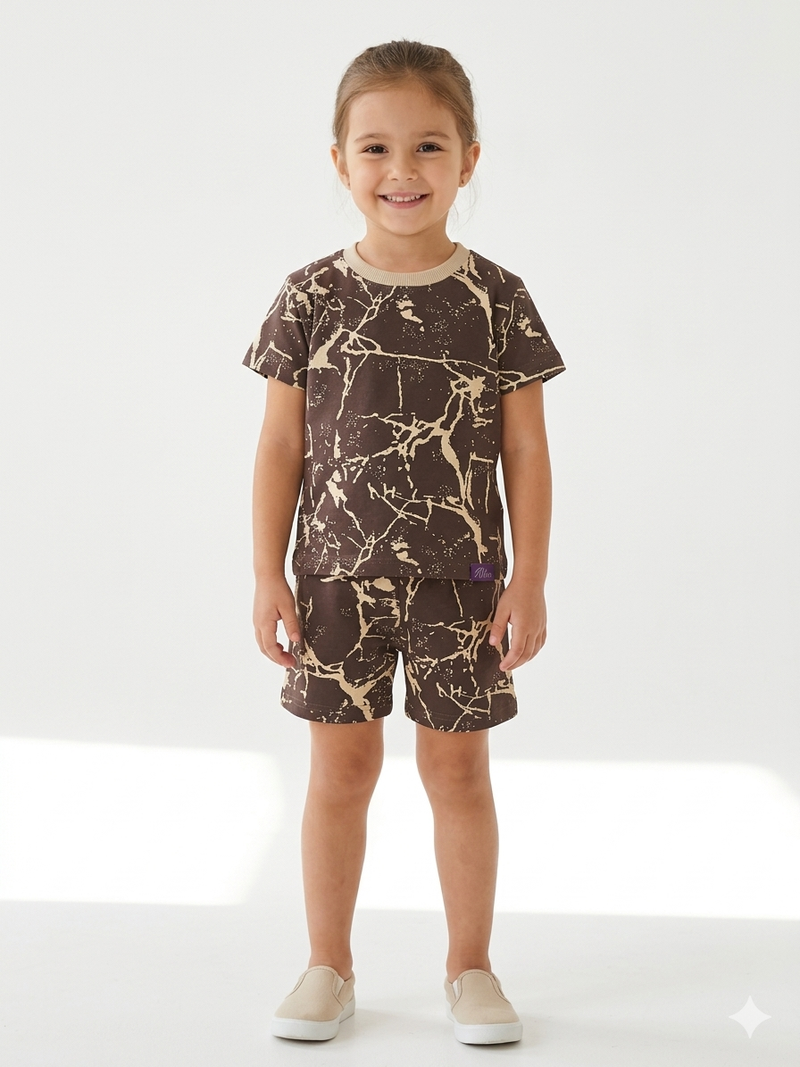 Chocolate Marble Co-Ord Set premium quality.