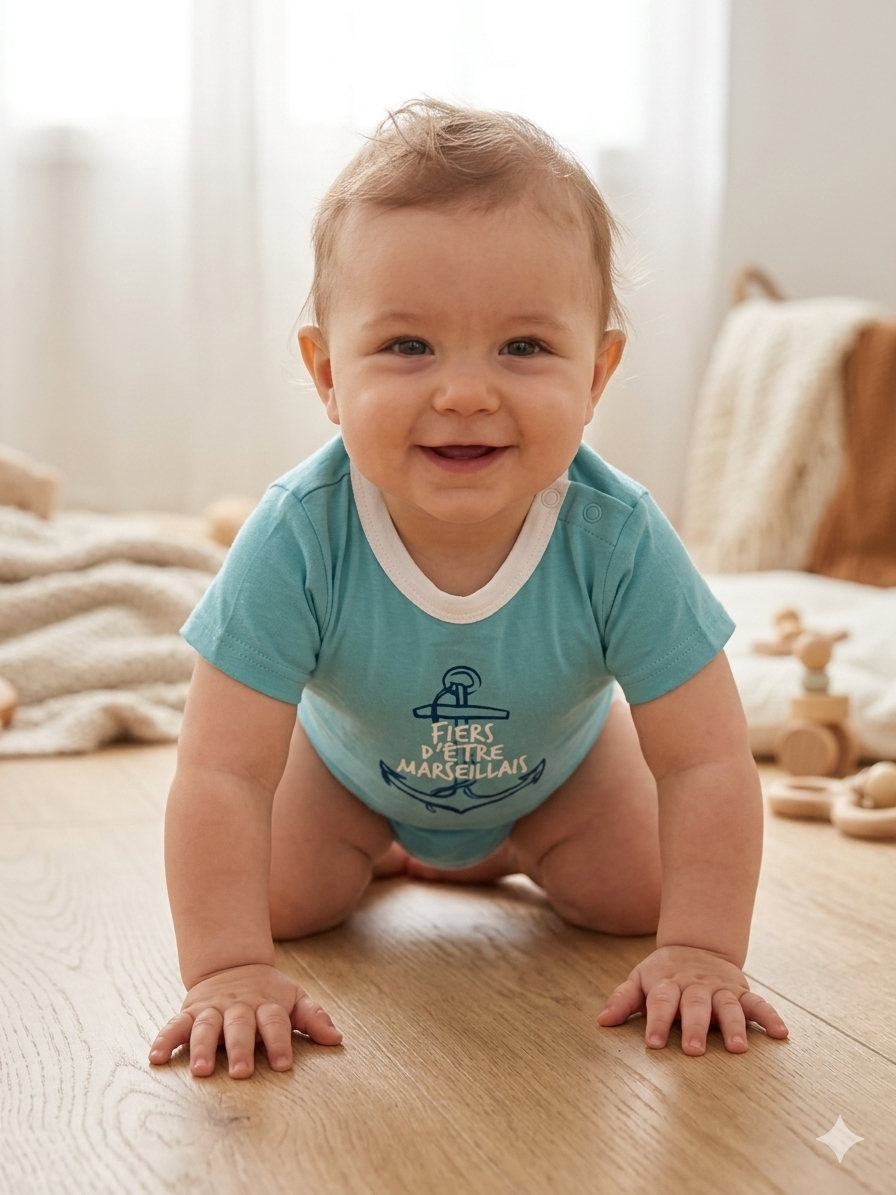 FIERS DETRE MARSEILLAIS- Baby Romper