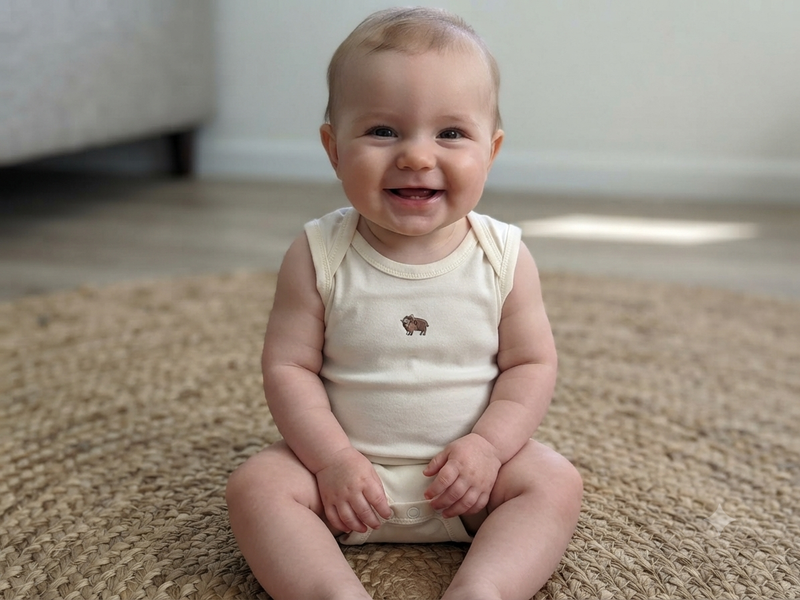 Half white sheep Sleeveless Baby romber