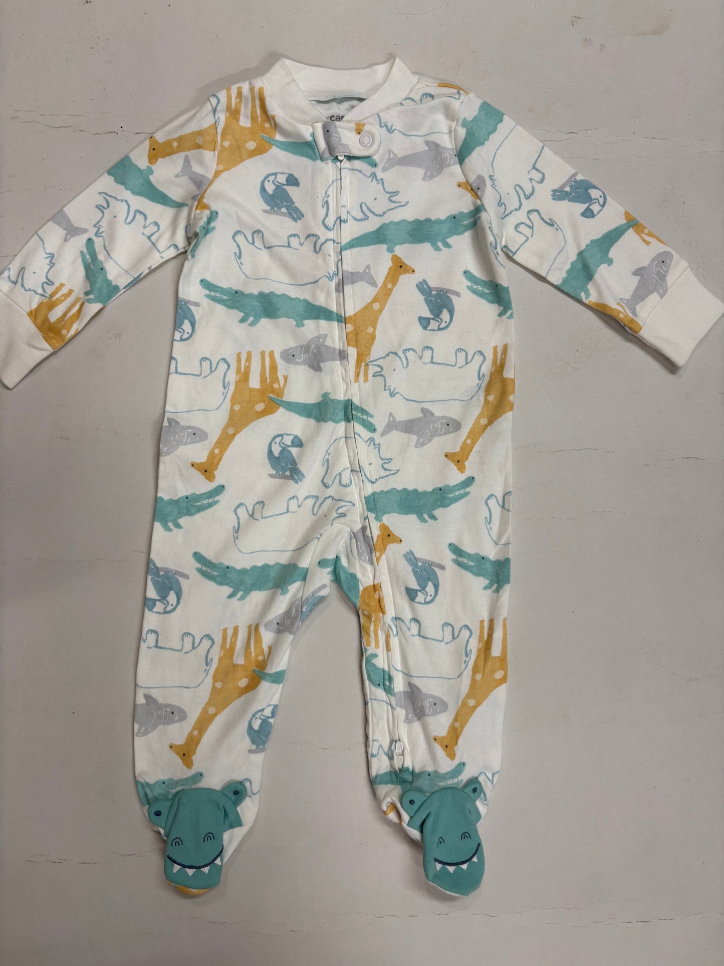 White animals - Baby high quality jumpsuit