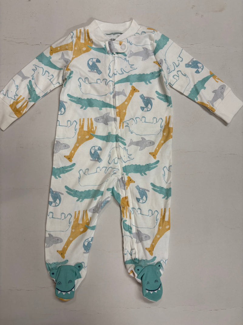 White animals - Baby high quality jumpsuit