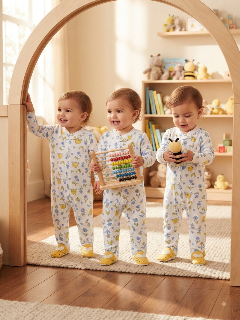 White with yellow flowers with shoe- Baby High Quality Jumpsuits