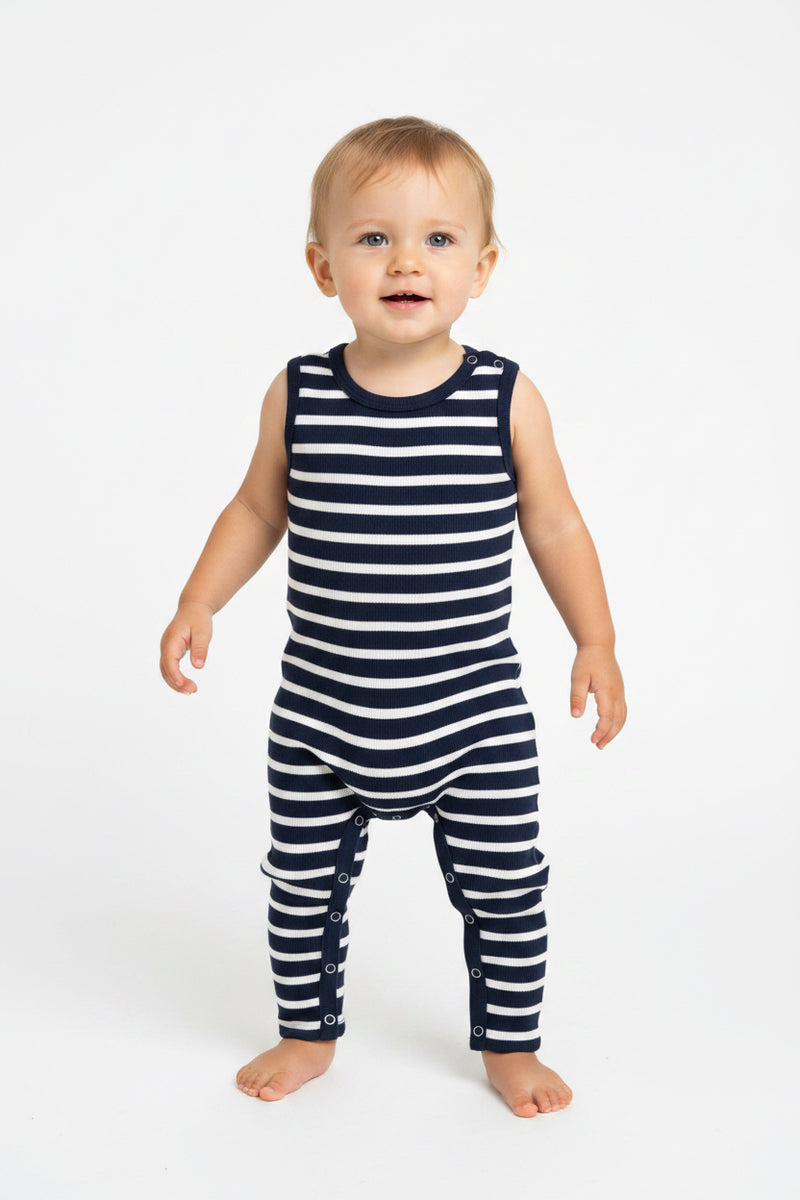 Navy strips-High Quality Baby Jumpsuits (Copy)