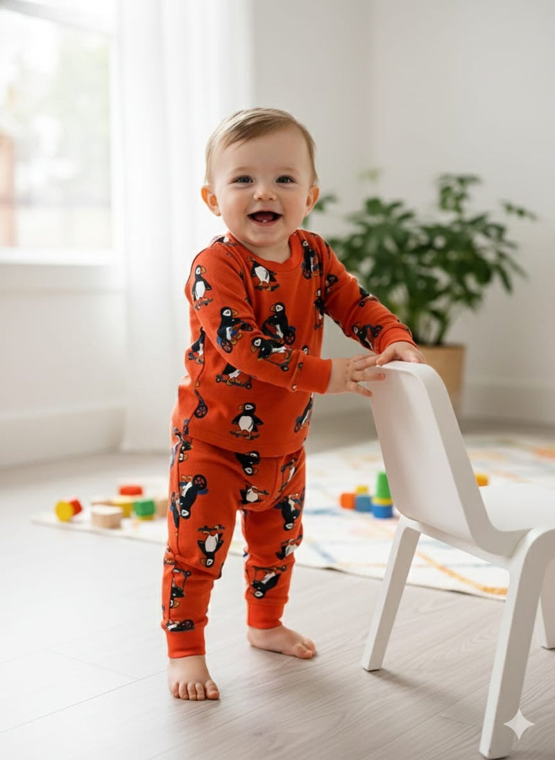 Premium loop net winter wears IN-12/0011 Orange Character