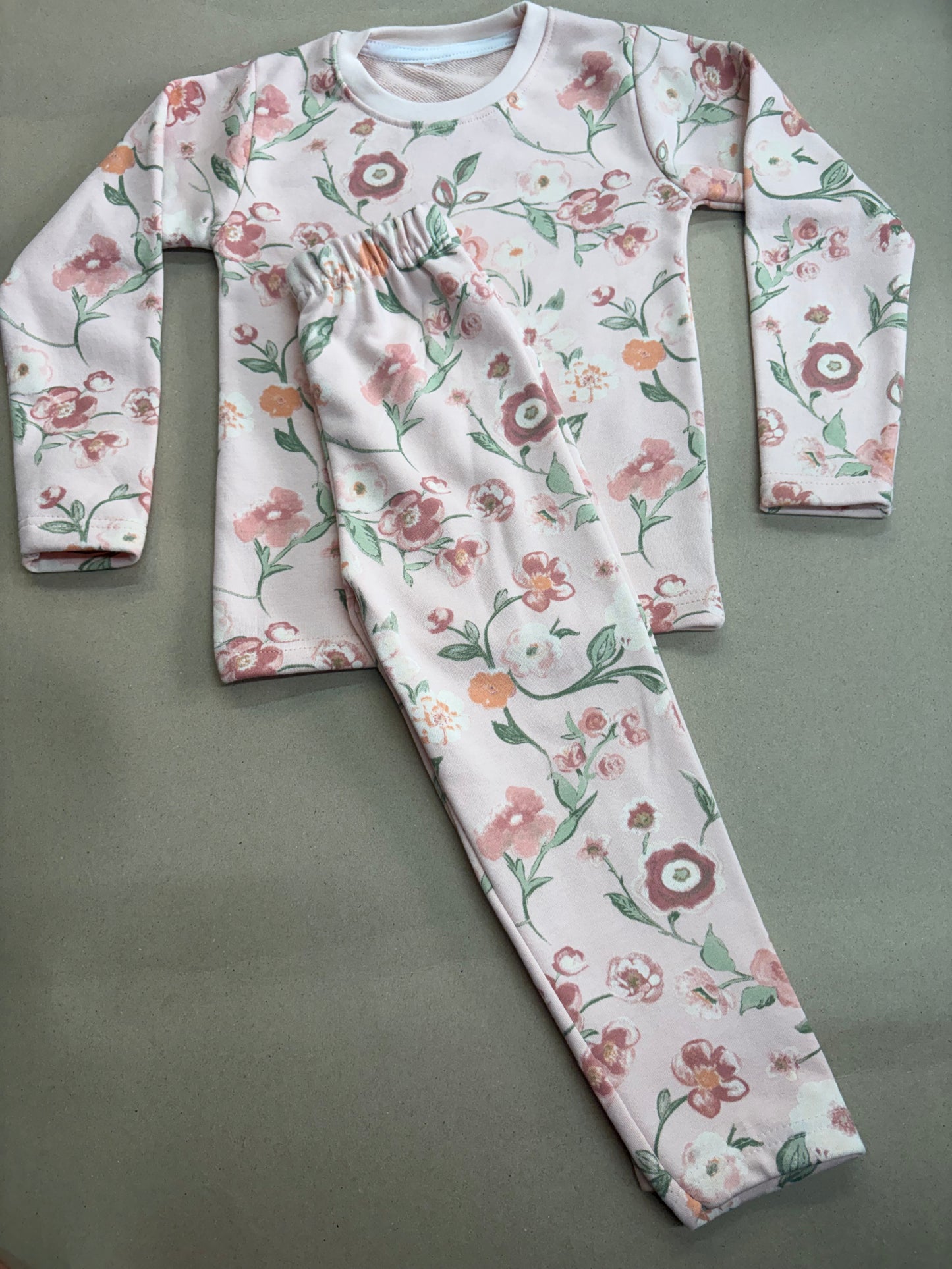 Botanical rose and blossom print-Premium winter wears LoopKnit