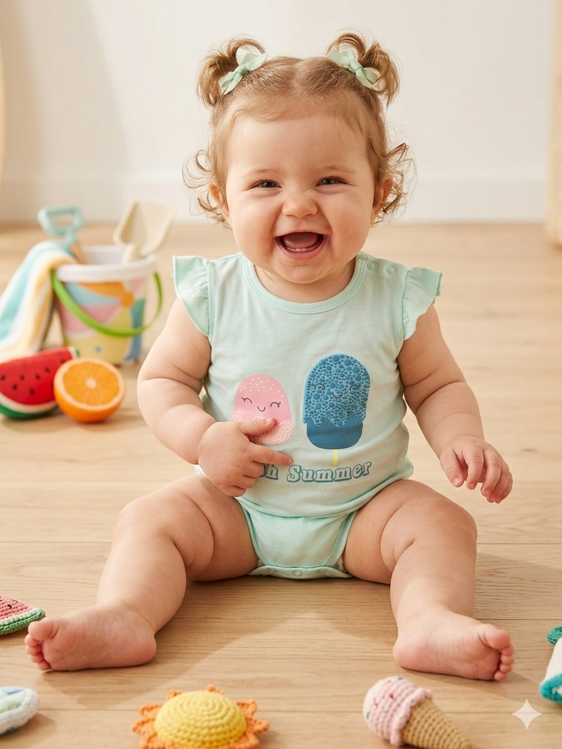 Fresh Summer Ice Creams - Baby Romper