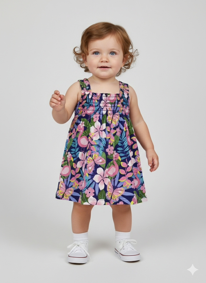 Floral - baby sleeveless top