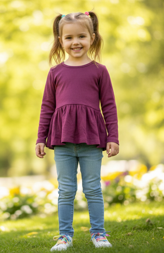 Maroon -baby full sleeve top