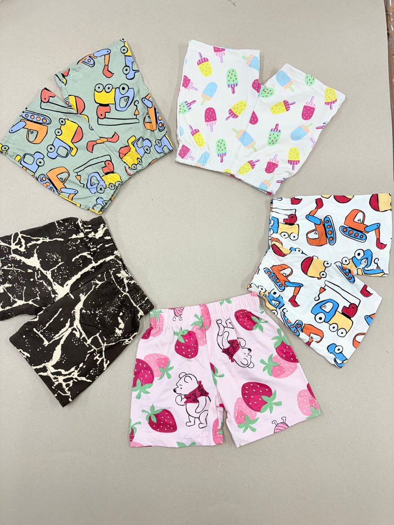 Kids Shorts 5 Pcs Combo