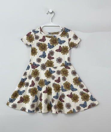 Butterfly with flower -Frock