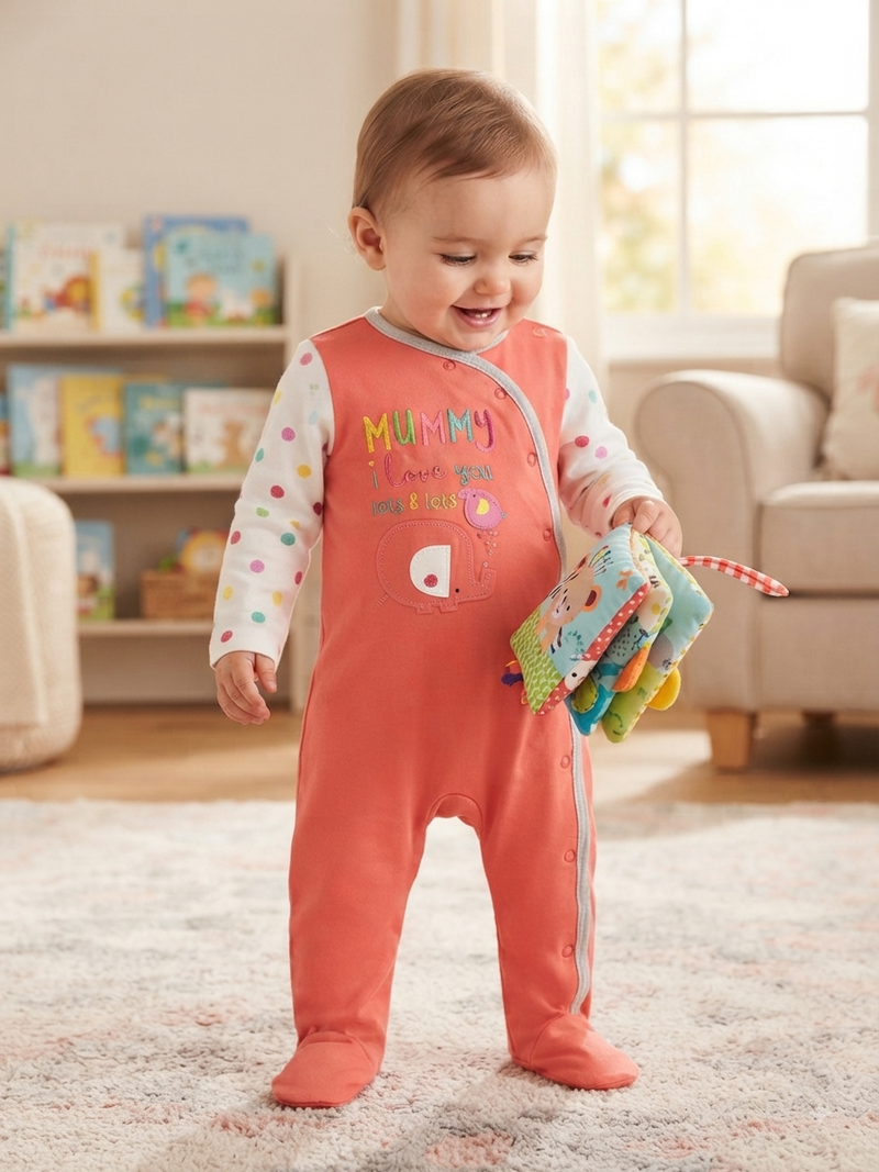 Mummy I love you with shoe- Baby high quality jumpsuit