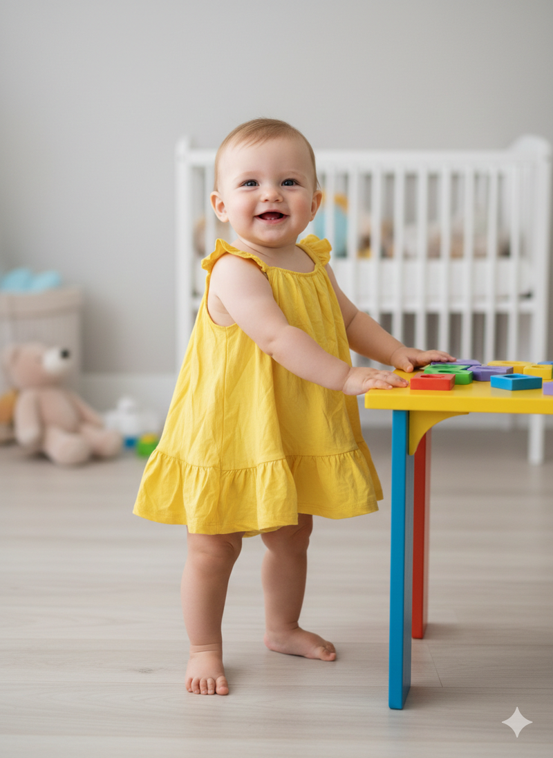 Yellow -Onesies   frock