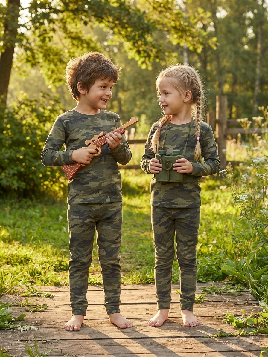 Green camouflage-print-Premium winter wears LoopKnit