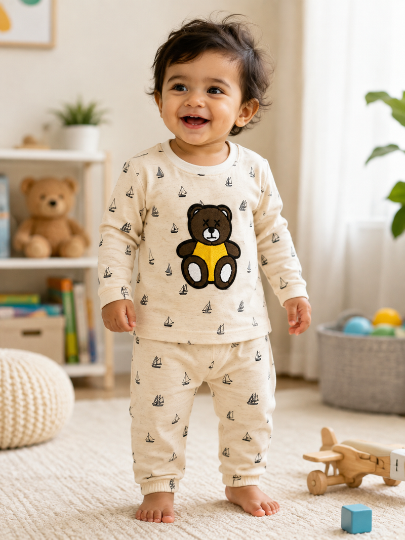 Little Sailor Teddy- Premium winter wears LoopKnit